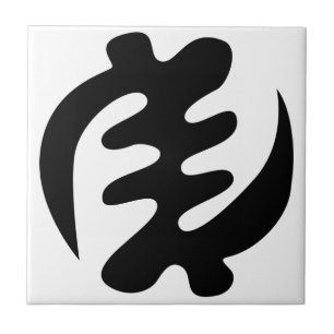 Azulejo Gye Nyame Dios es Símbolo Adinkra Supremo