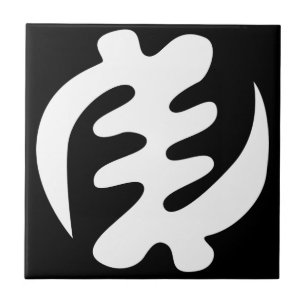 Azulejo Gye Nyame Dios es Símbolo Adinkra Supremo