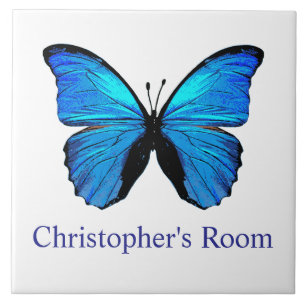 Azulejo Habitación infantil de mariposa azul