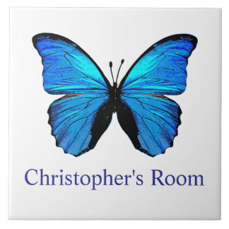 Azulejo Habitación infantil de mariposa azul