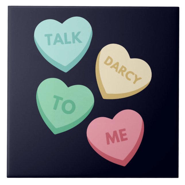 Azulejo Hable Darcy Conmigo III (Frente)