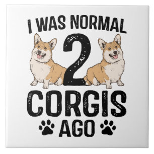 Azulejo Hace 2 Corgis Era Normal Perro