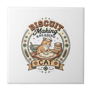 Azulejo Hacer galletas amasando gato Hacer galletas amasan