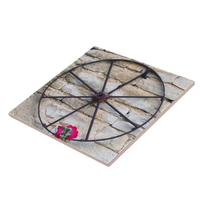 Azulejo Haciendo Carteles. (Lado)