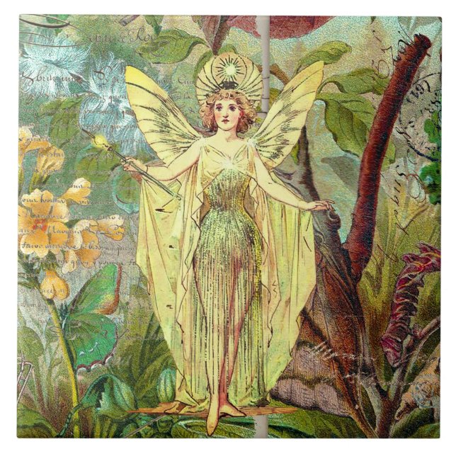 Azulejo Hada amarilla (Frente)
