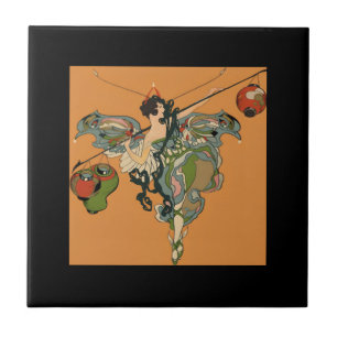 Azulejo Hada Bailarina Con Faroles