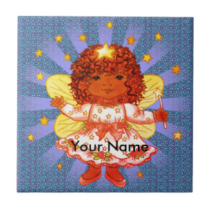 Azulejo Hada niña negra