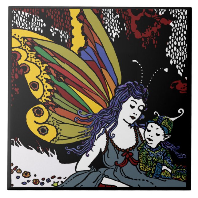 Azulejo Hadas de invierno (Frente)