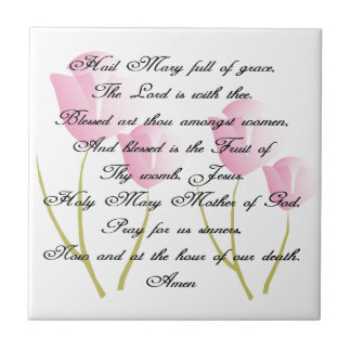 Azulejo Hail Mary Prayer