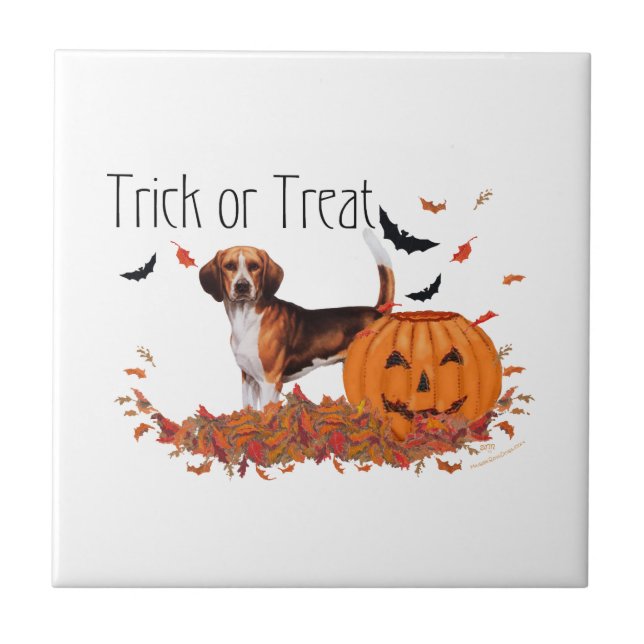 Azulejo Halloween Beagle (Frente)