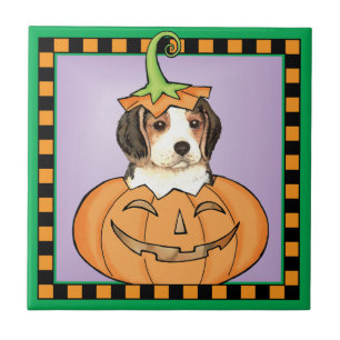 Azulejo Halloween Beagle