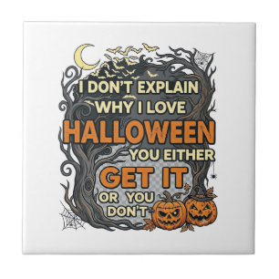 Azulejo Halloween Consigue Que Sea Espeluznante Árbol Cala
