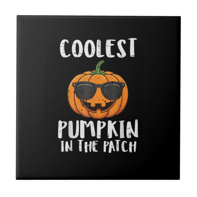 Azulejo Halloween Coolest Pumpkin Patch Costume Men Boys K (Frente)