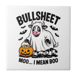 Azulejo halloween cow
