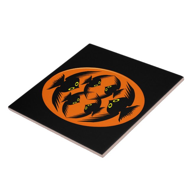 Azulejo Halloween Crows Tile (Lado)