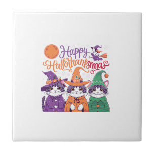 Azulejo Halloween Día de Acción de Gracias Navidad Feliz H