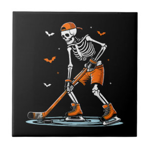 Azulejo Halloween divertida Halloween de hockey sobre hiel