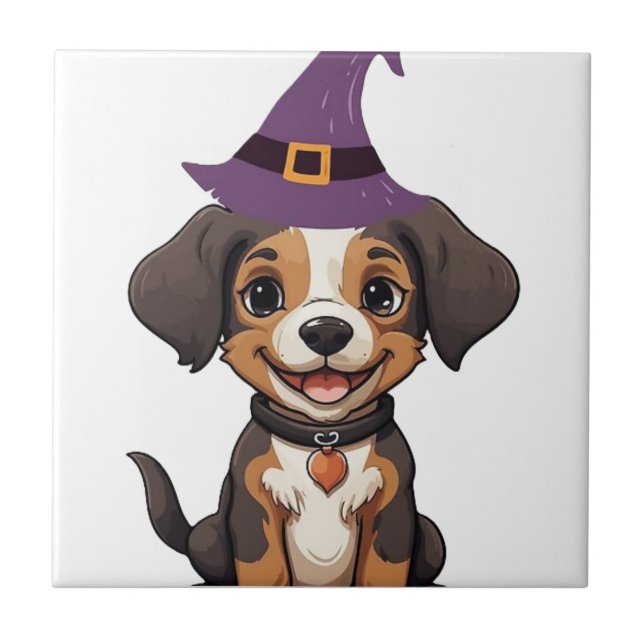 Azulejo Halloween Dog  (Frente)