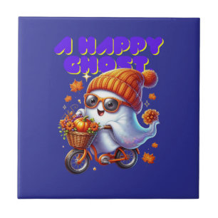 Azulejo Halloween Ghost Boo Cerámica Tile