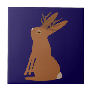 Azulejo Halloween Jackalope Trick o Trete