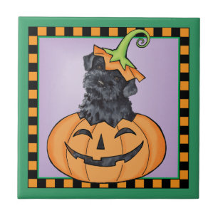 Azulejo Halloween Kerry Blue Terrier