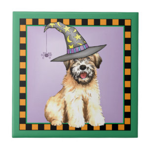 Azulejo Halloween Llanto suave recubierto Terrier