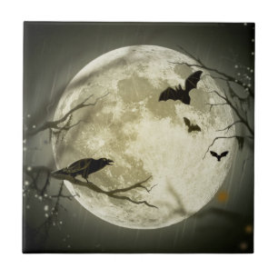 Azulejo Halloween Moon
