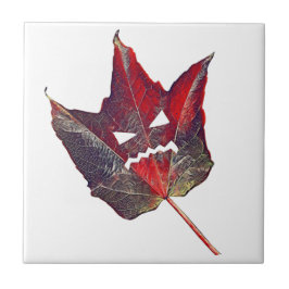 Azulejo Halloween otoño Foliage Leaf Fall Acción de Gracia