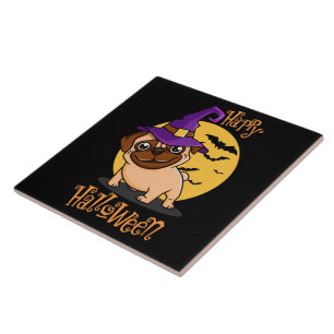 Azulejo Halloween Puggy Tile