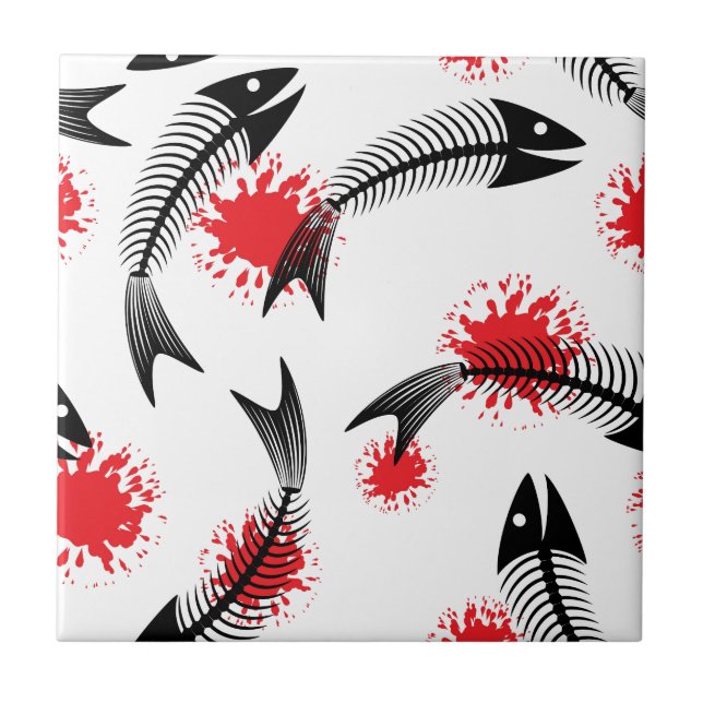 Azulejo halloween skeletina (Frente)