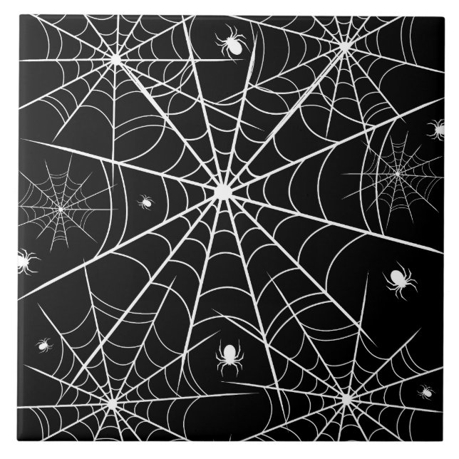 Azulejo Halloween Spider Web (Frente)