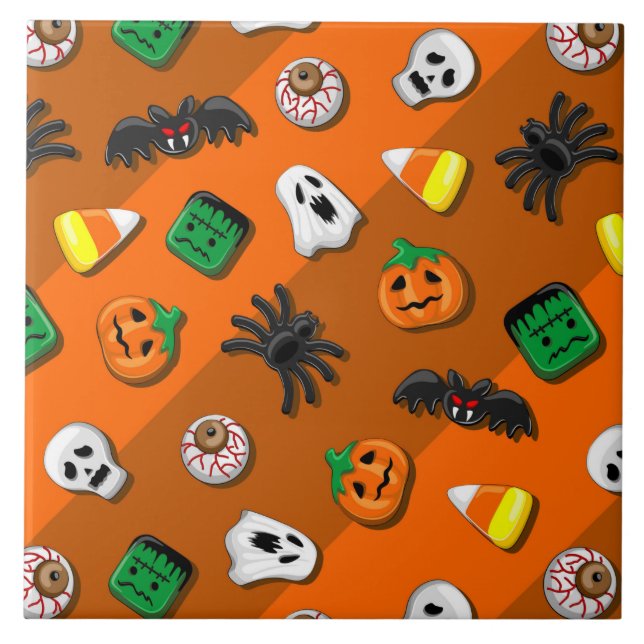 Azulejo Halloween Spooky Candies Fiesta (Frente)