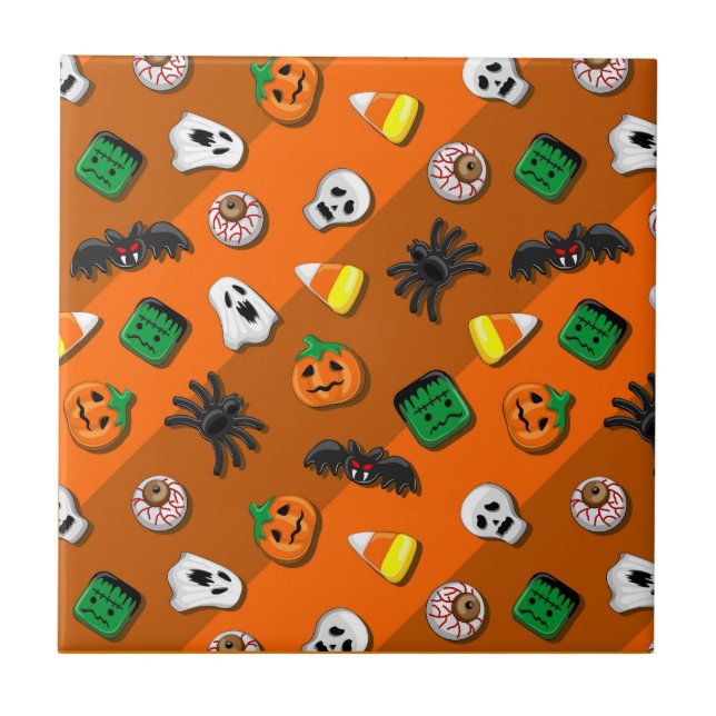 Azulejo Halloween Spooky Candies Fiesta (Frente)