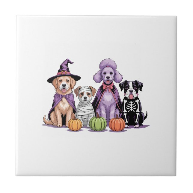 Azulejo Halloween Squad Dog (Frente)