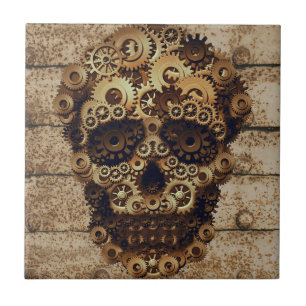 Azulejo Halloween Steampunk Ceramic Tile