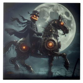 Azulejo Halloween Steampunk Jinete sin Cabeza