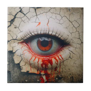 Azulejo Halloween Un Ojo Que Llora Niveles Decorativos De