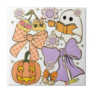 Azulejo Halloween, un profesor fantasmal
