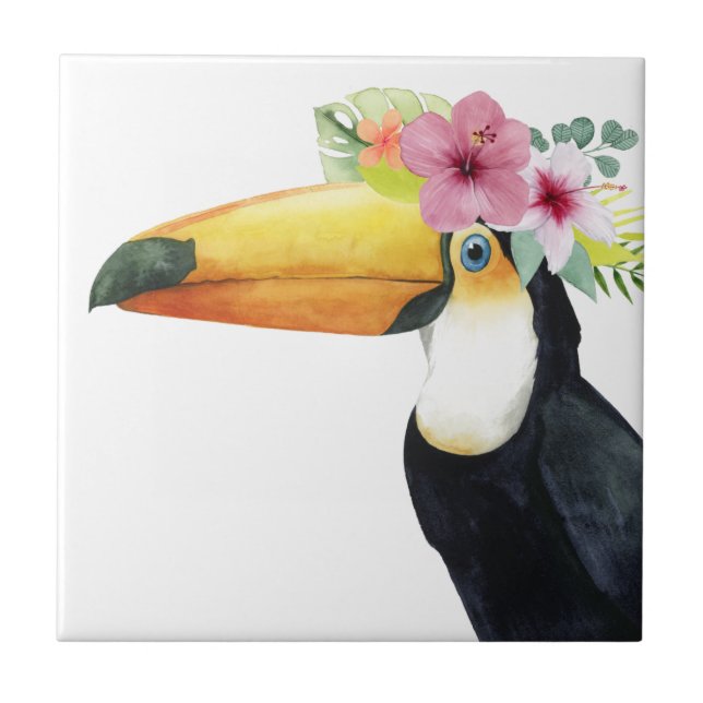 Azulejo Halo tropical - Toucan (Frente)