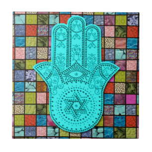 Azulejo Hamsa Alef