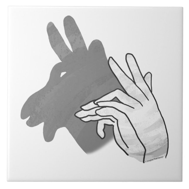 Azulejo Hand Silhouette Billy Goat Gray (Frente)
