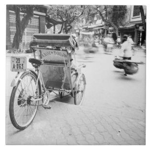 Azulejo Hanoi Vietnam, Cyclo en el Viejo Hanoi