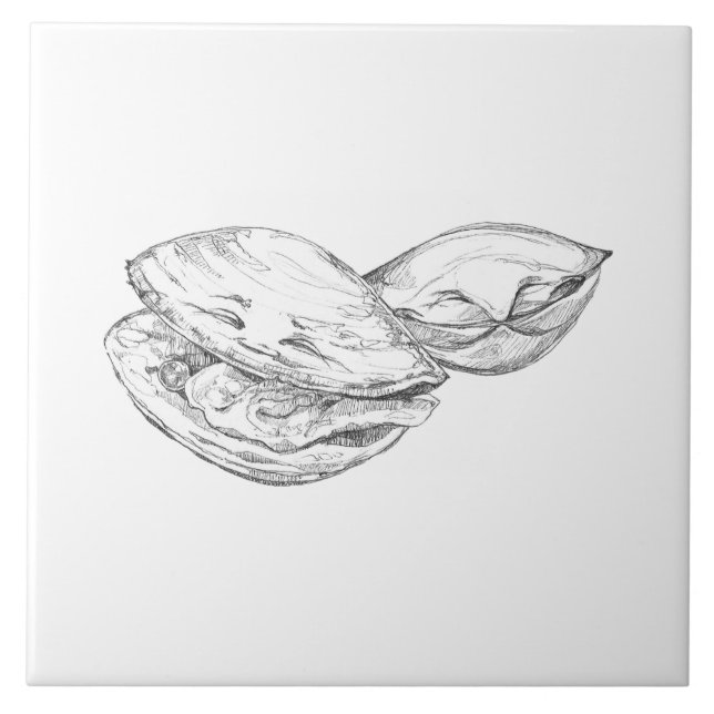 Azulejo Happy As A Clam Tile (Frente)