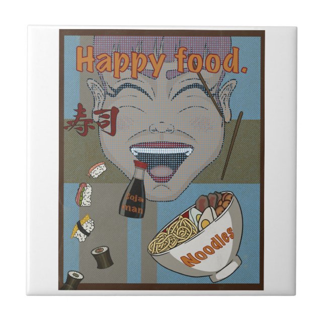 Azulejo Happy food  (Frente)