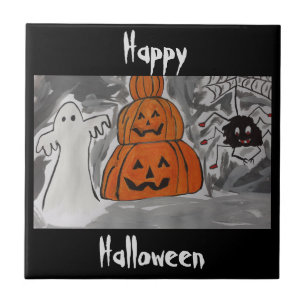 Azulejo Happy Halloween Ceramic Tile