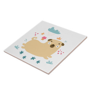 Azulejo Happy Puggy Tile