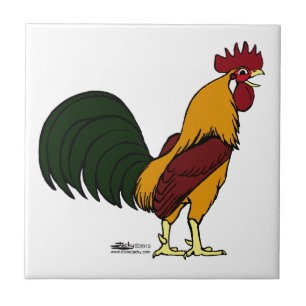 Azulejo Happy Rooster