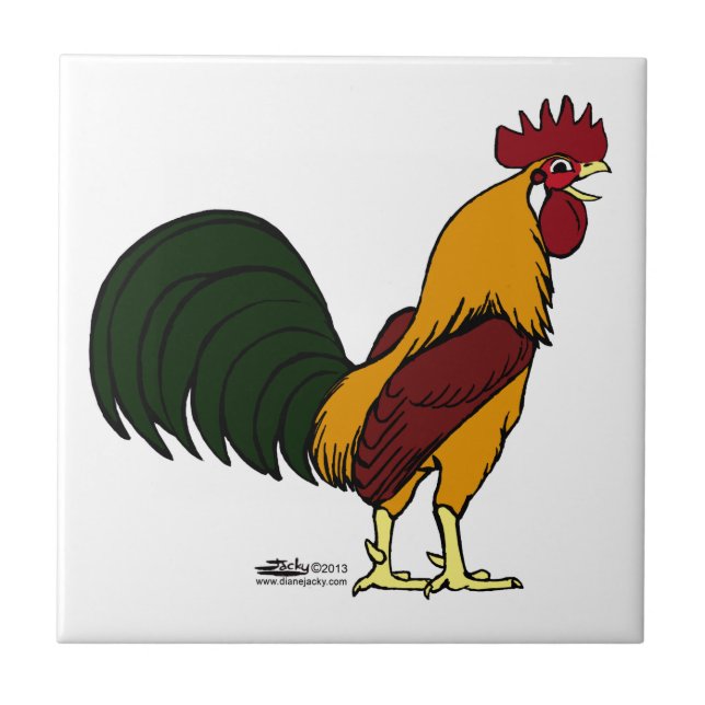 Azulejo Happy Rooster (Frente)