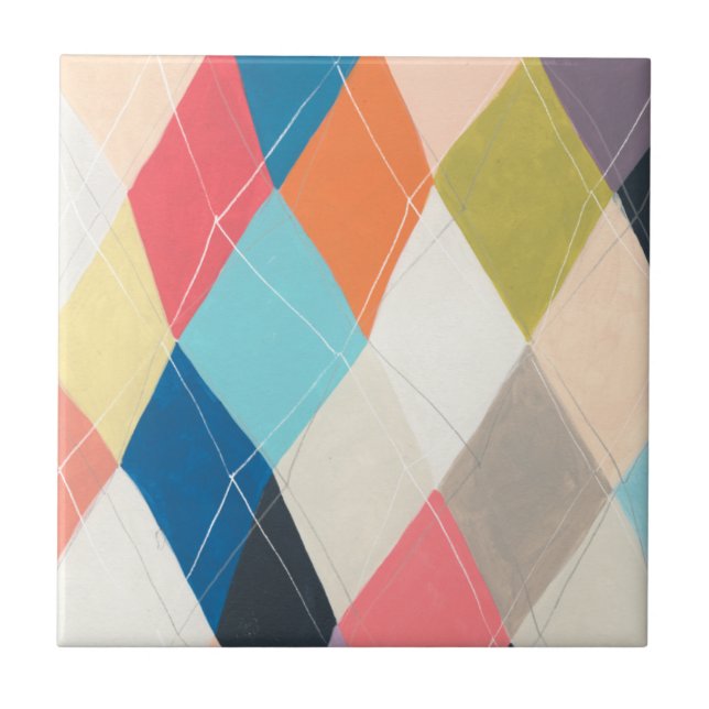 Azulejo Harlequin Hopscotch - Patrón Argyle (Frente)