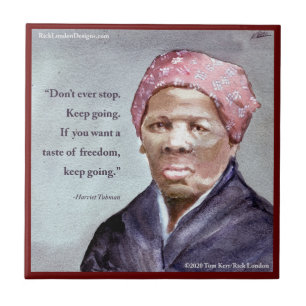 Azulejo Harriet Tubman y cita